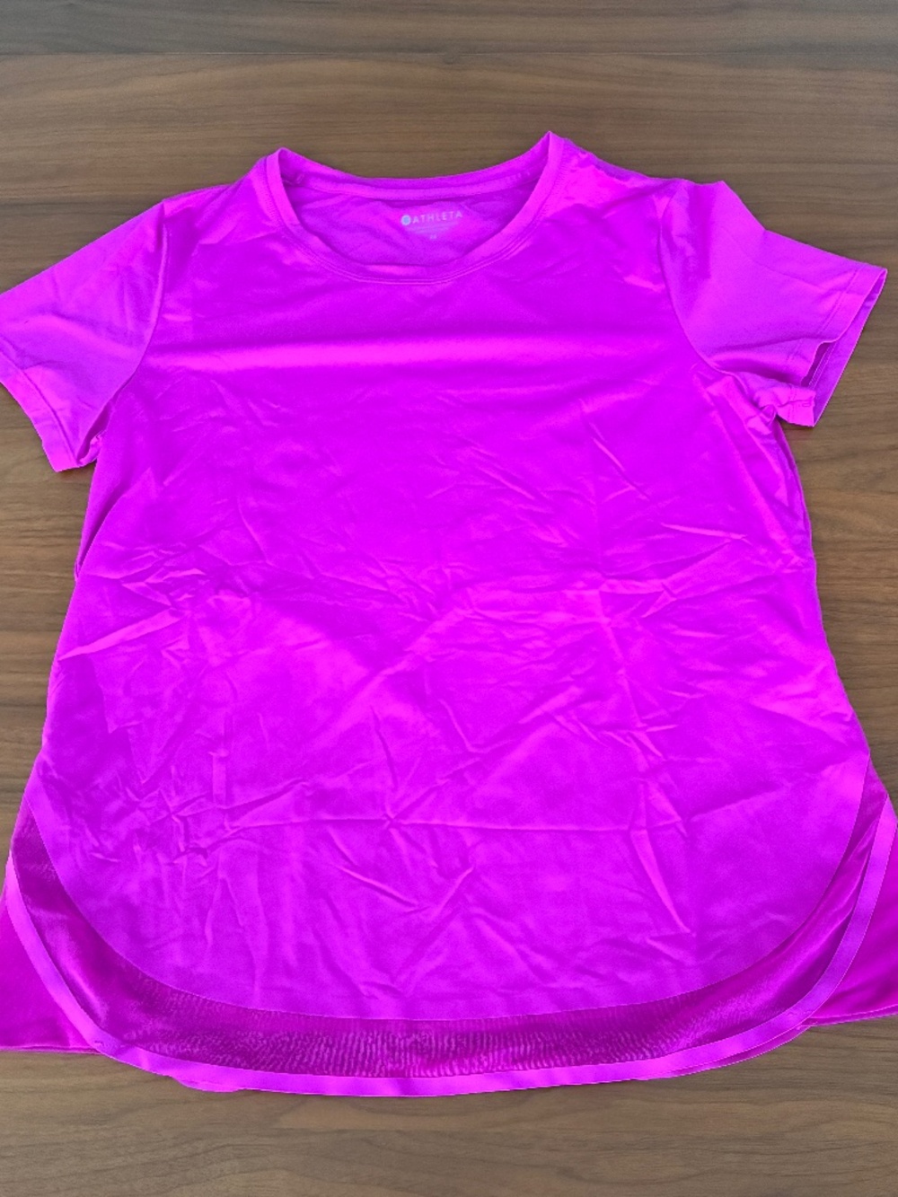 Athleta Fuchsia Cadence Athletic Tee Size Medium